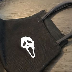 Embroidered Horror Themed Face Mask in size Adult.